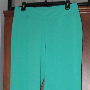 teal button/zipperless dress pants
